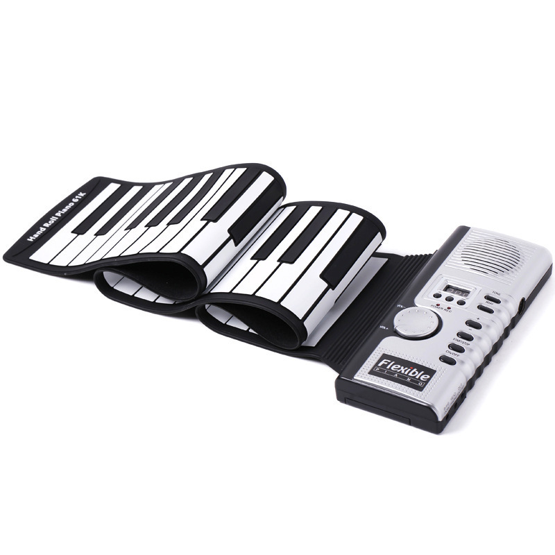 Keyboard Piano 61 Key - Tragbare abs Kunststoff 61 Tasten flexible