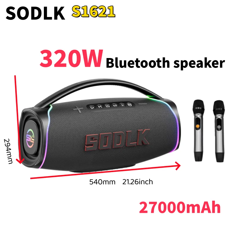 Apple Music Audio Quality - SODLK S1621 Neues Modell 320W Tragbarer
