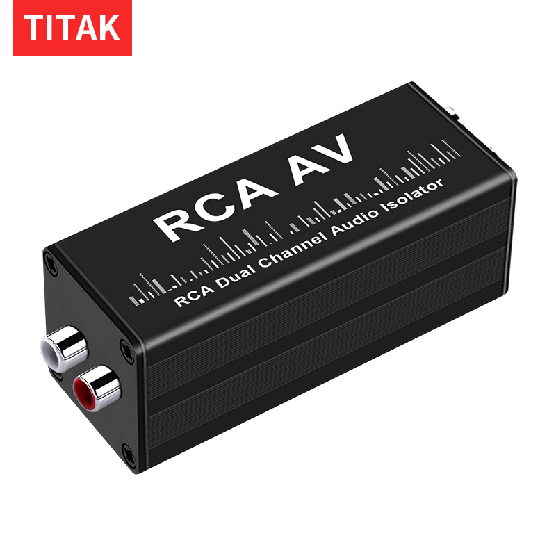 Audio Music Isolator - Tragbarer Professioneller 3,5mm Aux-Erdungsschleifenisolator Hum-Eliminator Audio-Signalisolator