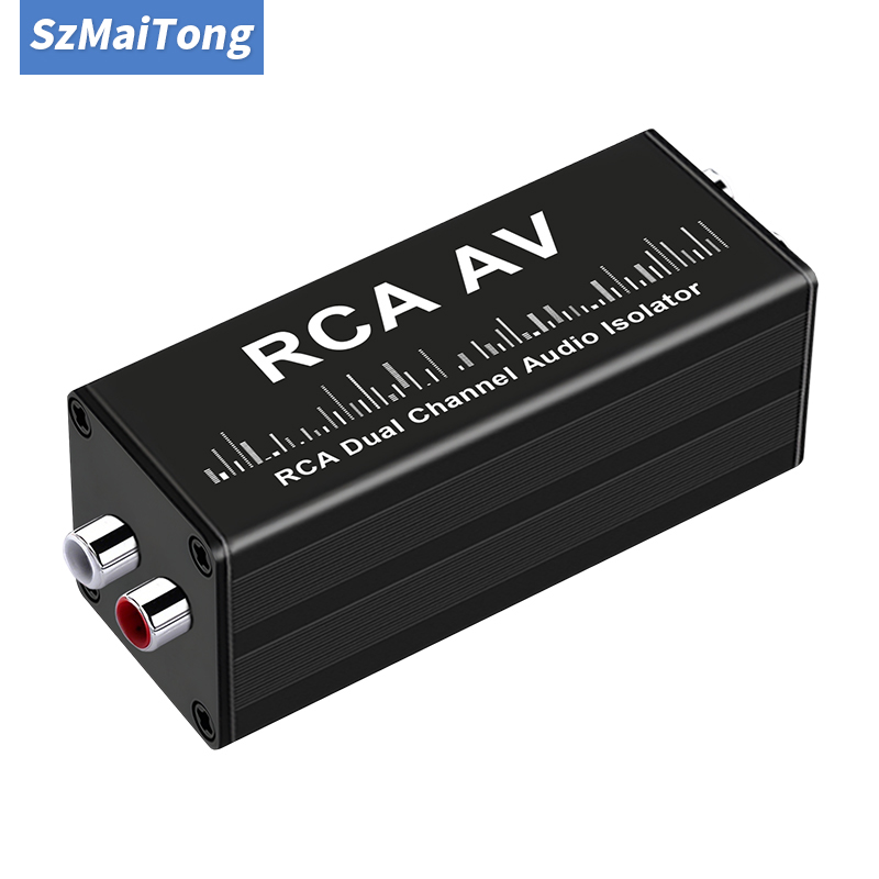 Audio Music Isolator - Hochleistungs-2-Kanal-RCA-Audio-Erdschleifenisolator, Tragbarer Rauschfilter für Professionelle Musikalische