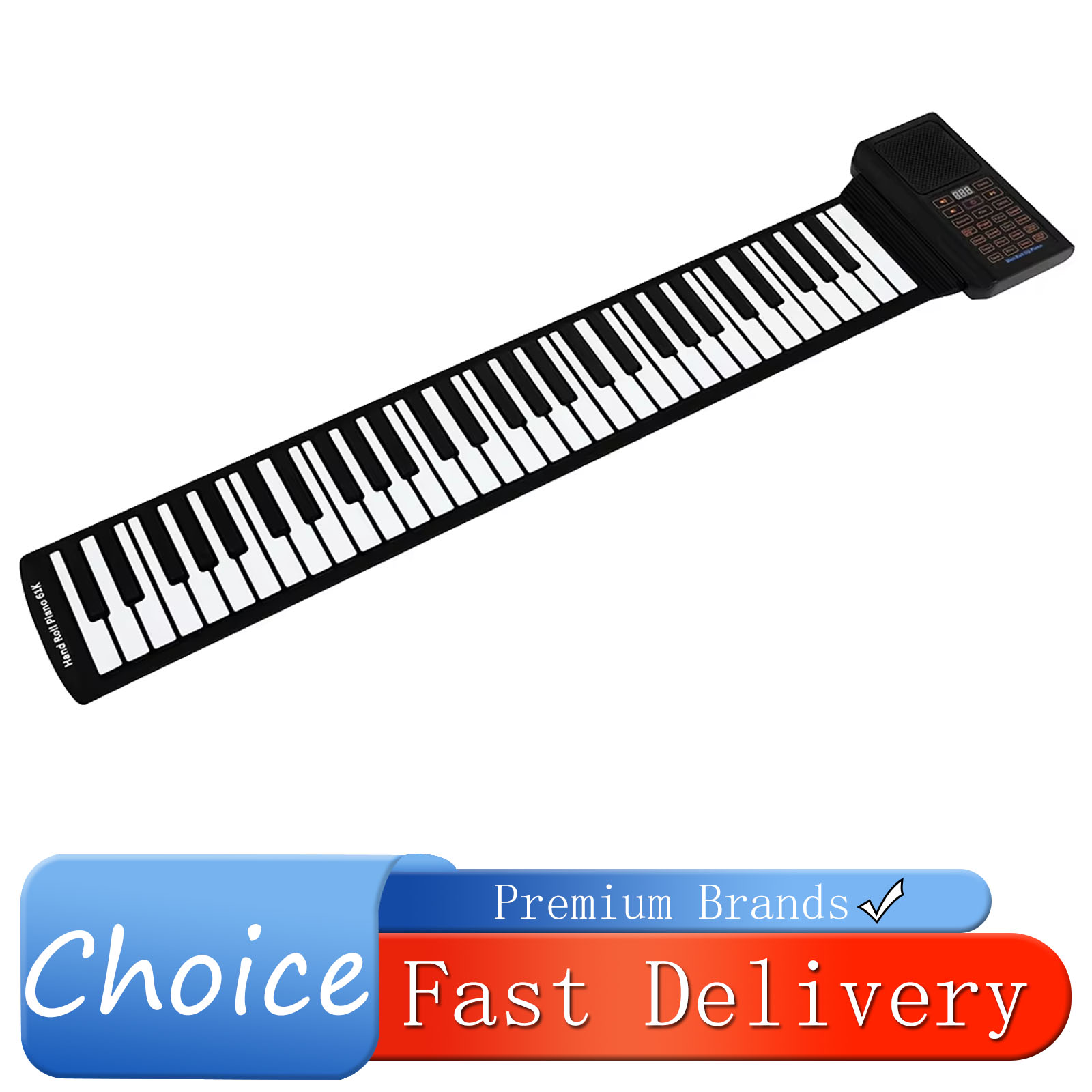Keyboard Piano 61 Key - 61 Tasten Mini Roll-Up-Klavier aus Silikon,