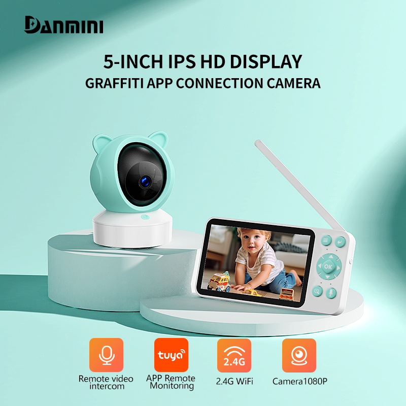 Audio Music Apps - Danmini TUYA App Control Babyphone 5''