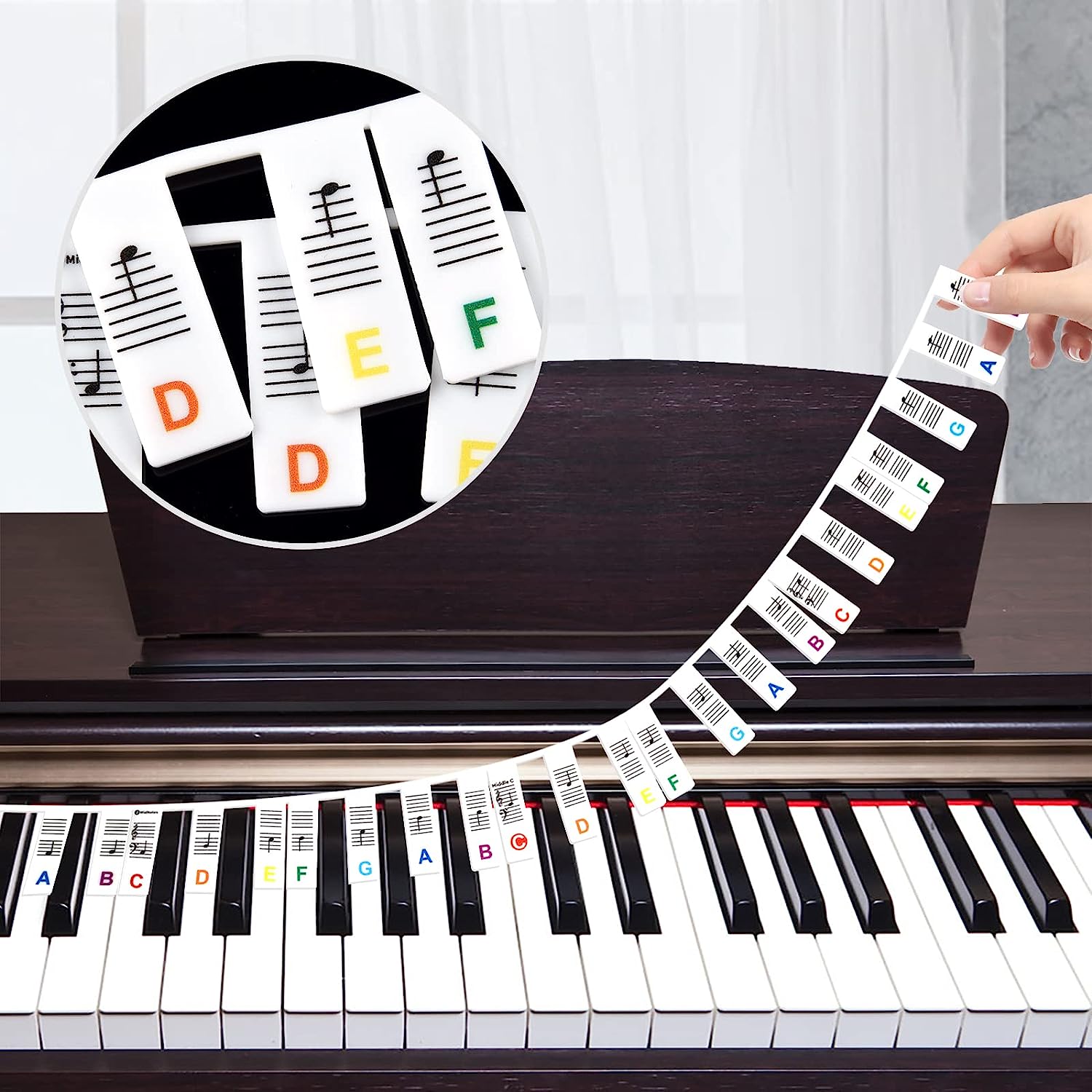 Keyboard Piano 61 Key - Leitfaden für Klaviernoten für Anfänger, 88/61