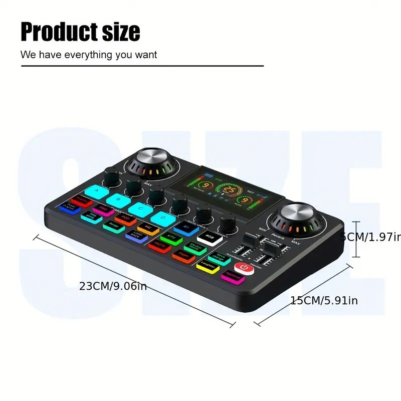 Audio Music Changer - Audio-Mixer, Live-Soundkarte mit DJ-Mixer-Effekten & Stimmverzerrer,