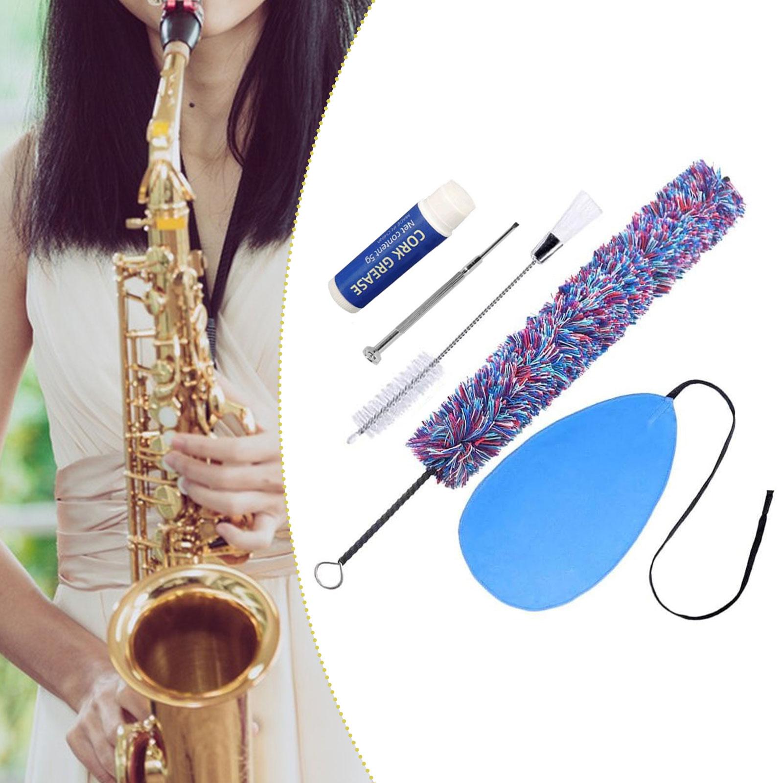 Clarinet Care Kit - Klarinetten-Reinigungsset, Tupfer, Reinigungstuch, Mundstück, Bürste, Reinigungspflegeset