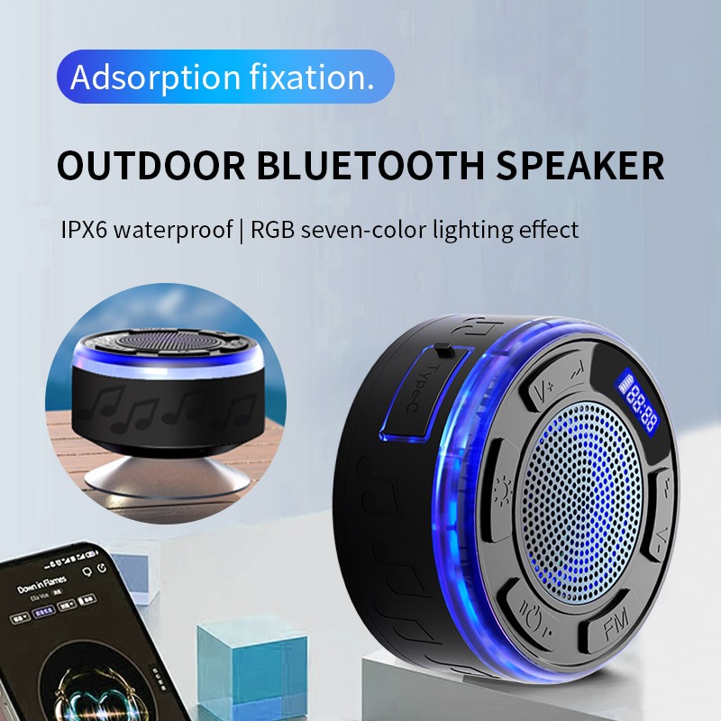 Apple Music Audio Quality - Badezimmer Wasserdichter kabelloser Bluetooth-Lautsprecher FM-Radio HIFI-Klangqualität