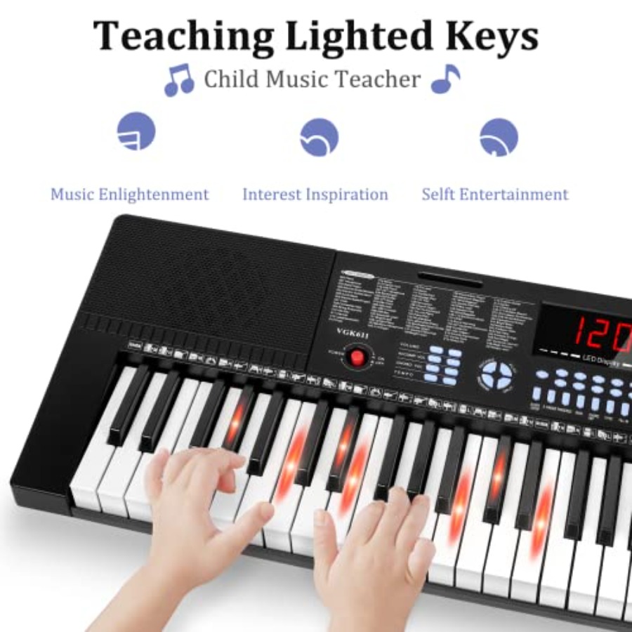 Anfänger-Keyboard mit 61 beleu – Keyboard Piano 61 Key Bewertung und Preis