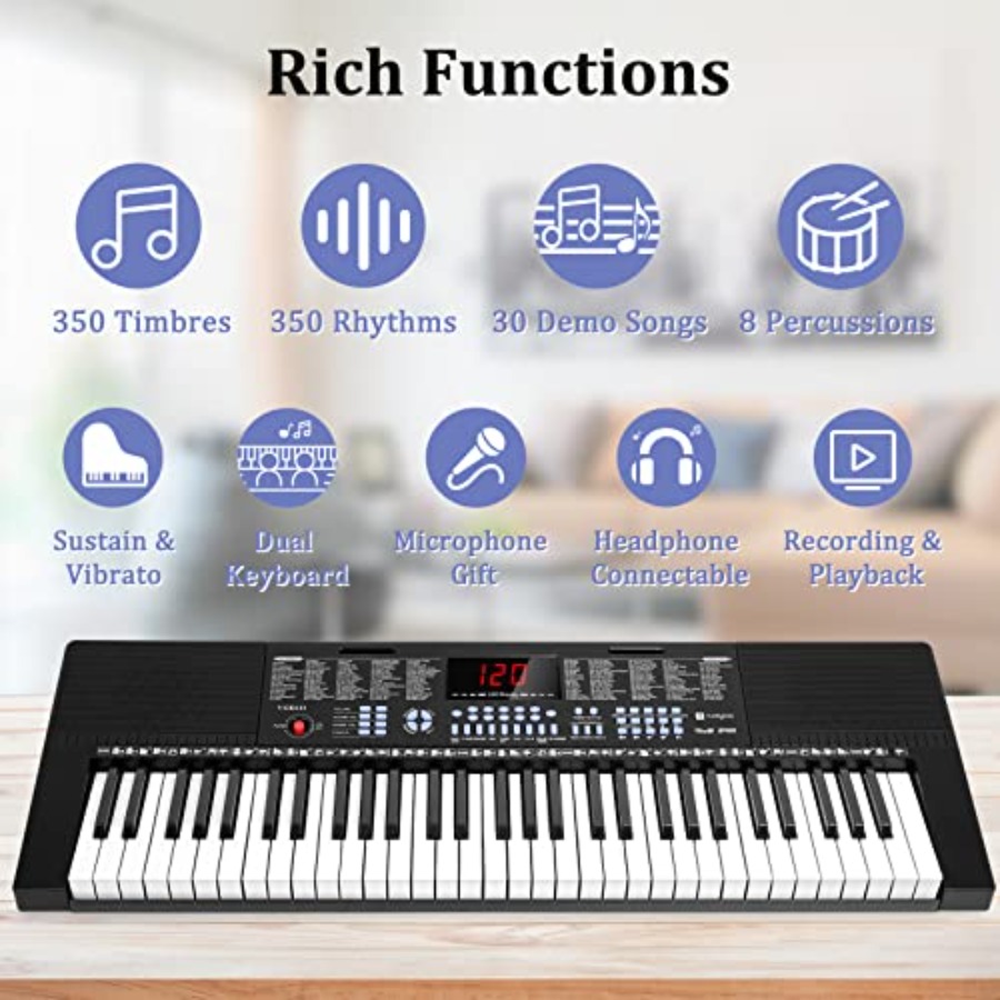 Anfänger-Keyboard mit 61 beleu – Keyboard Piano 61 Key Bewertung und Preis