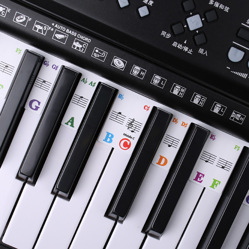 Aufkleber für Klaviertastatur, – Keyboard Piano 61 Key Bewertung und Preis
