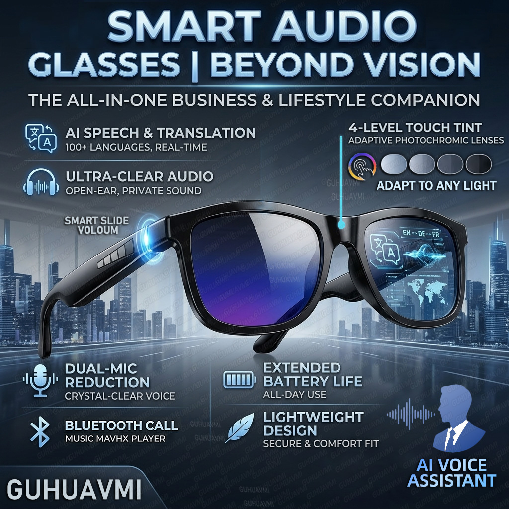 Neue Smart-Audio-Brille mit Fa – Audio With Music Ai Bewertung und Preis