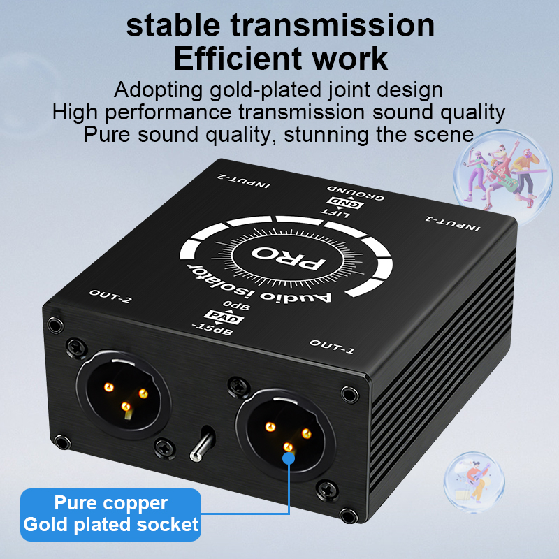 Professioneller 6,5mm XLR 2-Ka – Audio Music Isolator Bewertung und Preis
