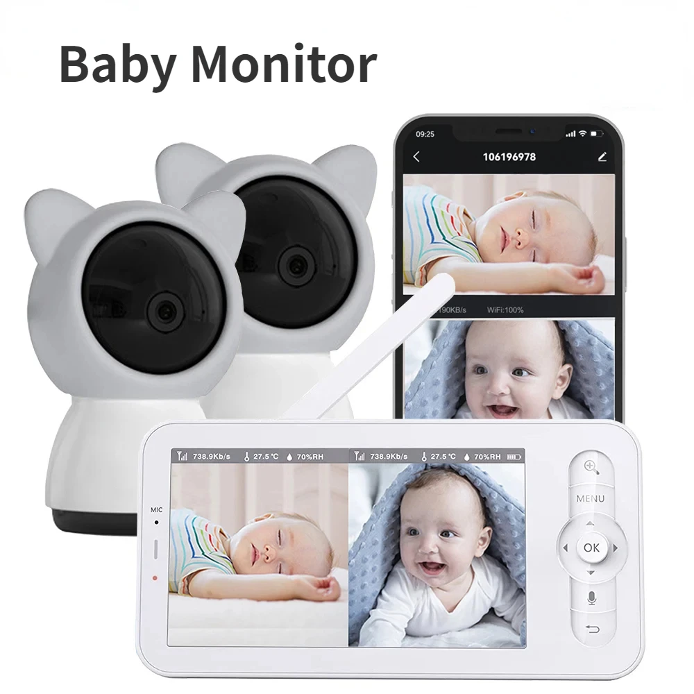 Babyphone HD 5-Zoll-LCD Zwei-W – Audio Music Apps Bewertung und Preis