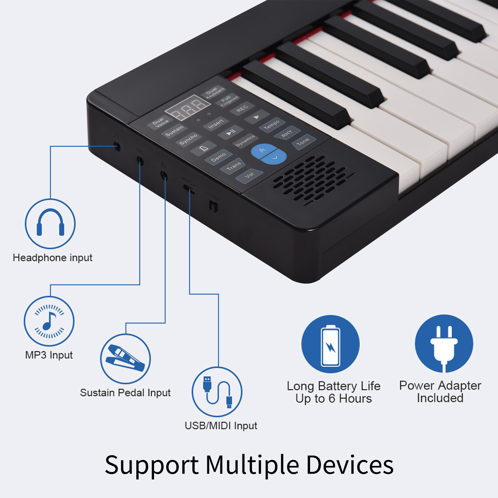 Faltbares Elektronisches Klavi – Keyboard Piano 61 Key Bewertung und Preis