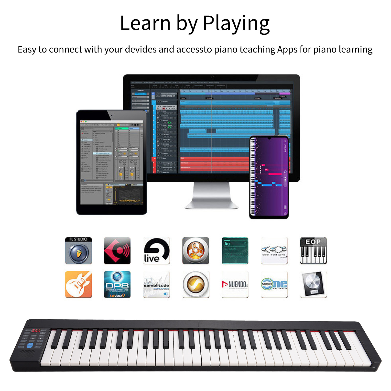 Faltbares Elektronisches Klavi – Keyboard Piano 61 Key Bewertung und Preis