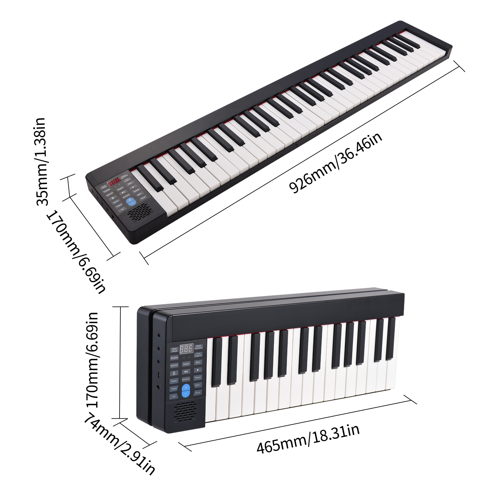 Faltbares Elektronisches Klavi – Keyboard Piano 61 Key Bewertung und Preis