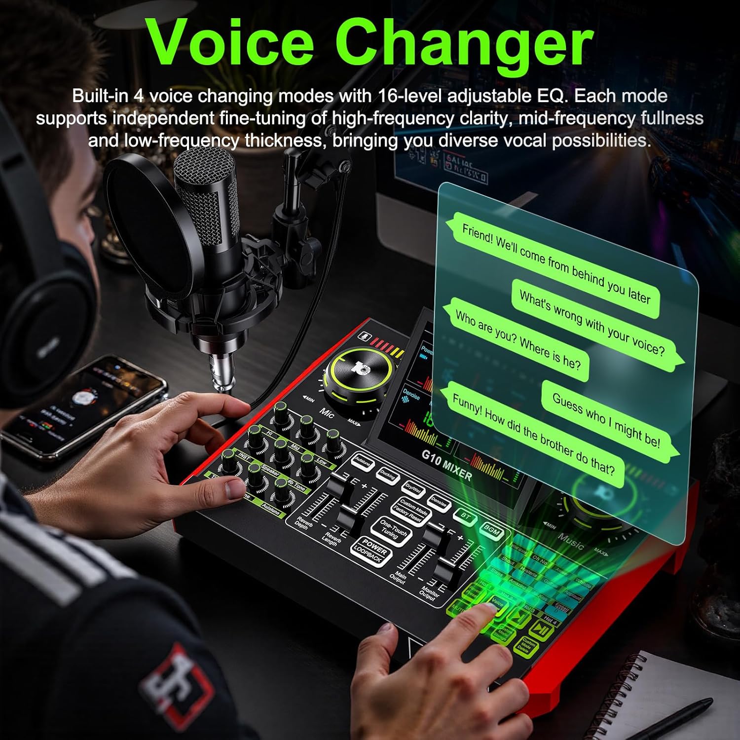 Tenlamp G10 Live-Streaming Aud – Audio Music Changer Bewertung und Preis