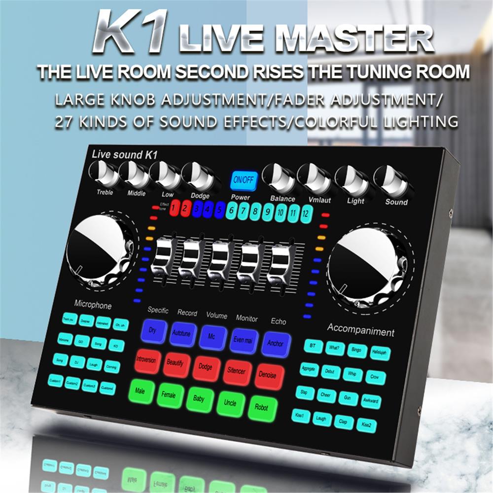 K1 Audio-Mixer Live-Soundkarte – Audio Music Changer Bewertung und Preis