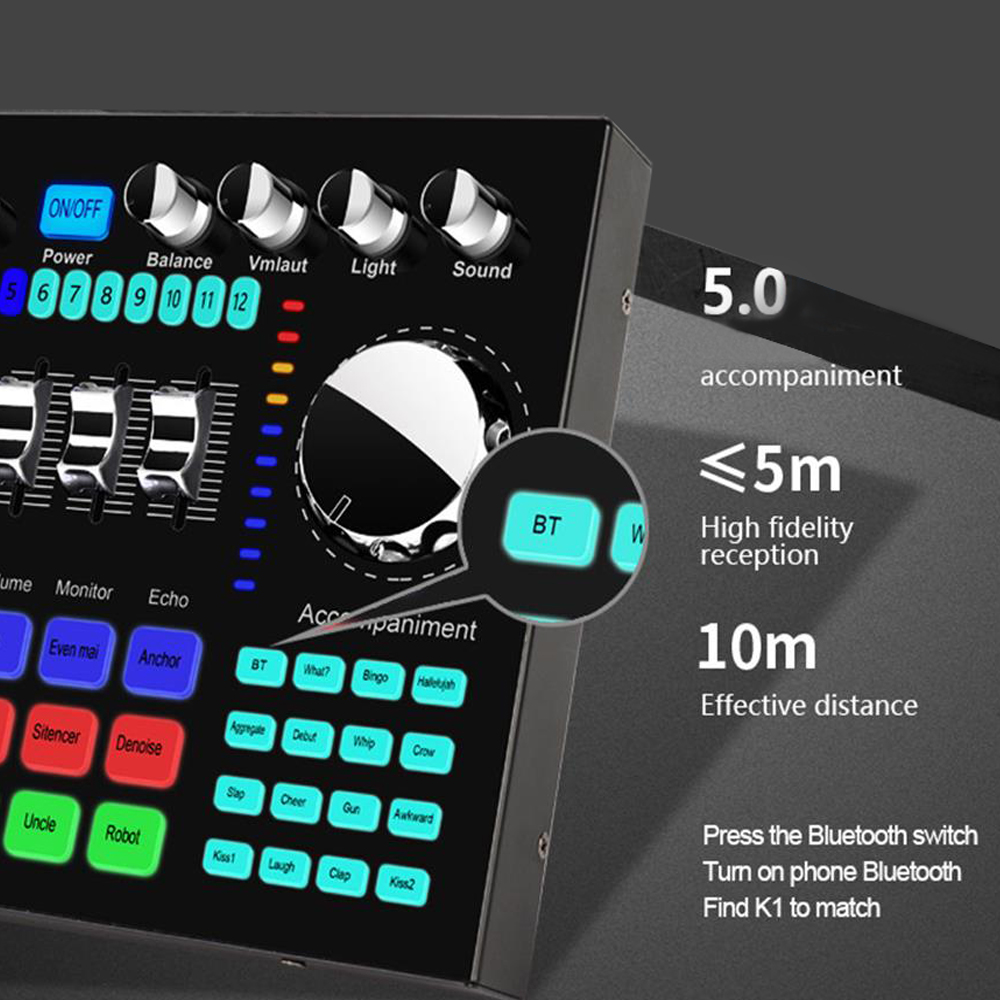 K1 Audio-Mixer Live-Soundkarte – Audio Music Changer Bewertung und Preis