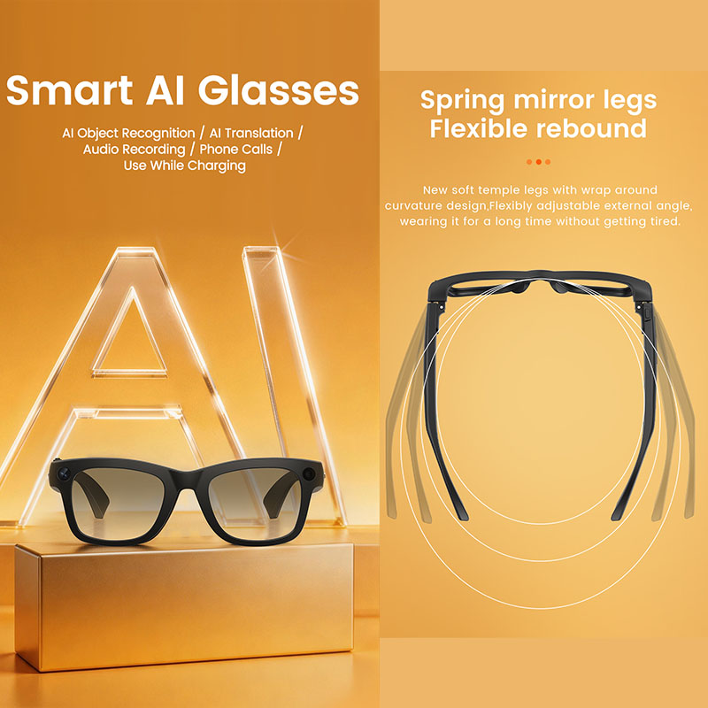 KI-Smart-Brille mit 800W Kamer – Audio With Music Ai Bewertung und Preis