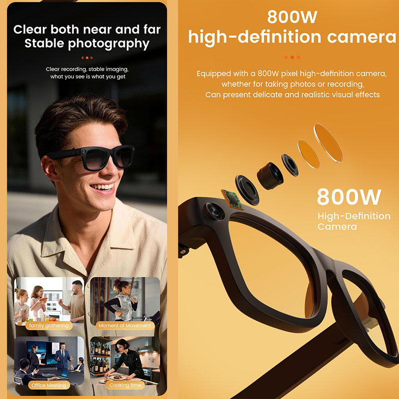 KI-Smart-Brille mit 800W Kamer – Audio With Music Ai Bewertung und Preis