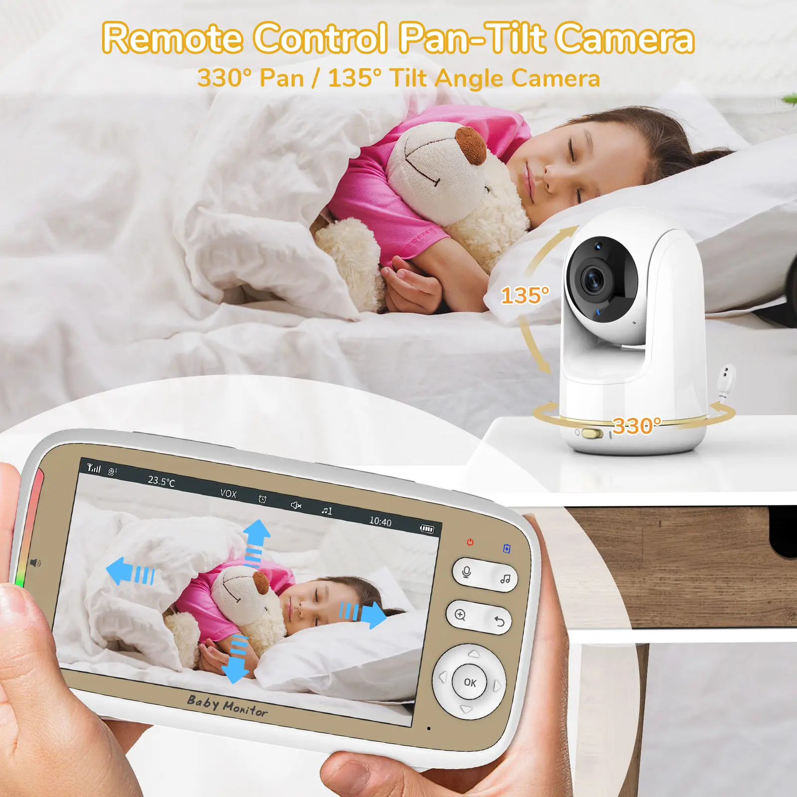 5-Zoll-Babyphone mit 3-fach Zo – Audio Music Apps Bewertung und Preis